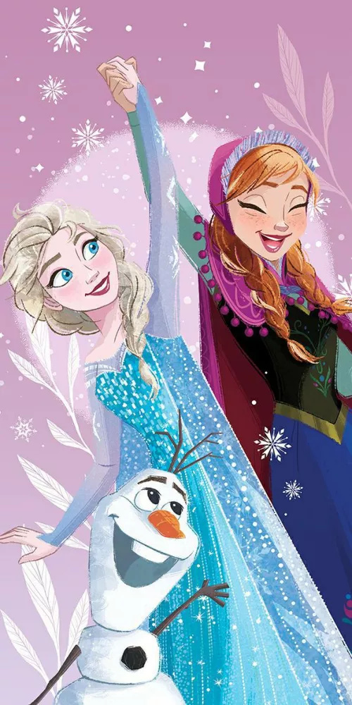 Ręcznik plażowy Kraina Lodu Frozen niebieski bawełniany Disney Kids25 | Dla dzieci | Na plażę i basen