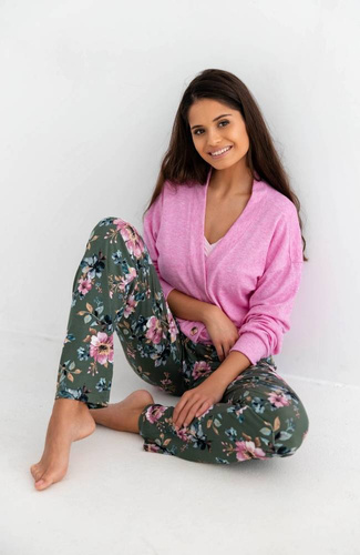 Kardigan Szlafrok Pinkey Sensis - różowy melanż