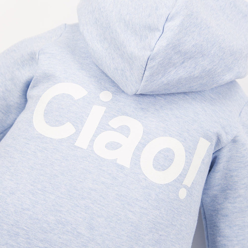 Pajac z kapturem kombinezon Ciao Eevi -niebieski