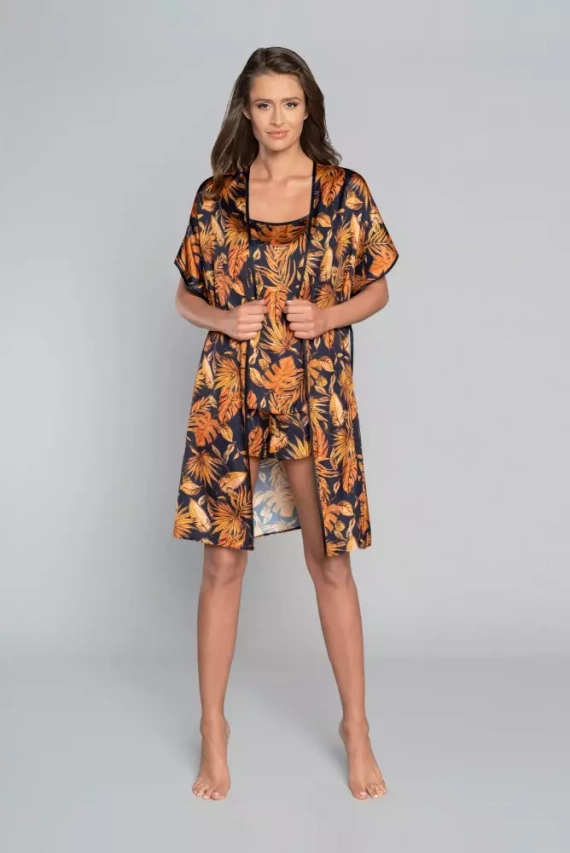 Szlafrok Damski Monstera Italian Fashion- druk