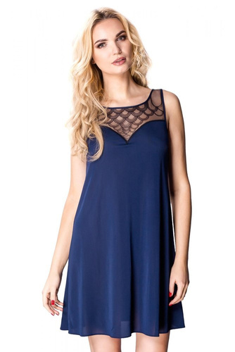 6281 Evora halka koszula nocna damska Mewa granatowy 