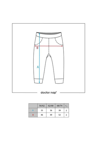 SPO.5379 Spodnie niemowlęce Doctor Nap - ice blue