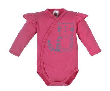 Body kopertowe z długim rękawem "FRISKY" Makoma koralowy