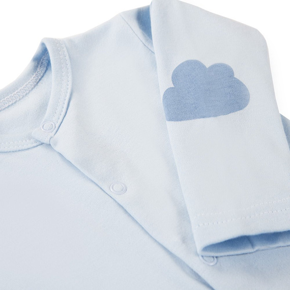 Kaftanik bawełniany Mellow Ewa Klucze- niebieski