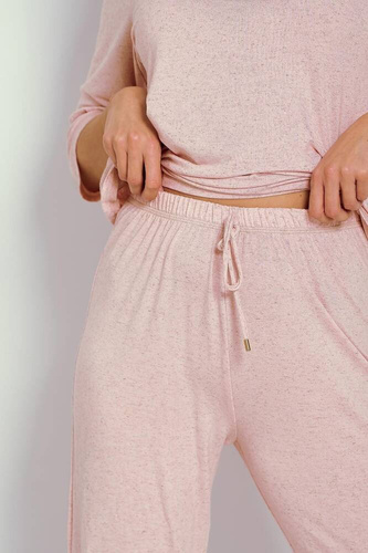 Piżama Damska 3340 Sara  Taro- pudrowy róż