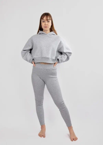 Komplet dresowy bluza+ legginsy DK-K-B13 Dkaren - szary