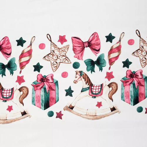 Pościel świąteczna kokardki z mikrowłókna Ribeno Eurofirany