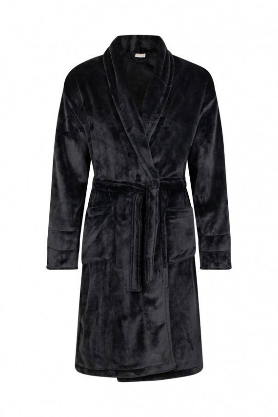 Szlafrok męski King + Korona ByShelly - czarny/srebrny