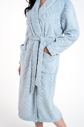 Szlafrok damski Morena Italian Fashion - niebieski 