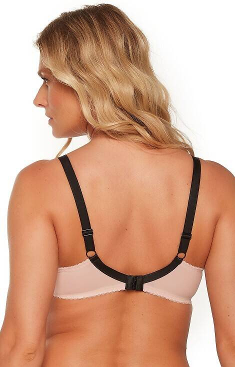 Biustonosz półusztywniany BSO 1240 Leonia Gaia perłowy-czarny