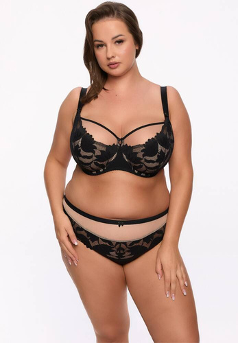 Biustonosz półusztywniany BSM 1134 Keto Maxi Gaia -czarny