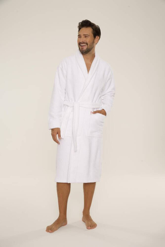 Szlafrok męski 735 Manuele Forex - biały