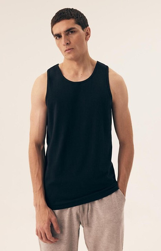 42978 Move 10 Koszulka męska Henderson czarna – bawełniana na ramiączkach, 2 szt.