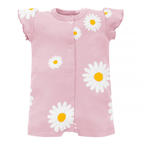 Rampers niemowlęcy rozpinany Daisy Pinokio - różowy