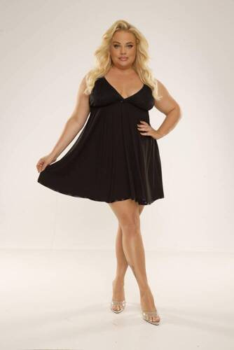 Koszula nocna 713 Cloche Forex - czarny