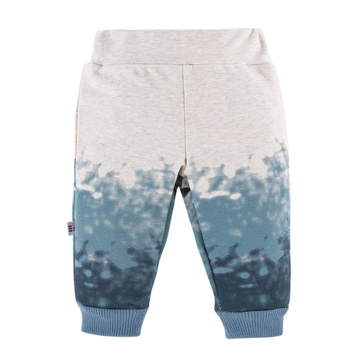 Spodnie niemowlęce dresowe Jump Eevi - szary/niebieski