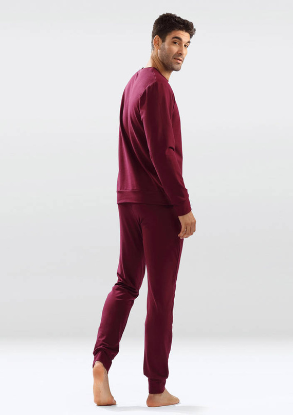 Komplet Męski Justin Dkaren bordo