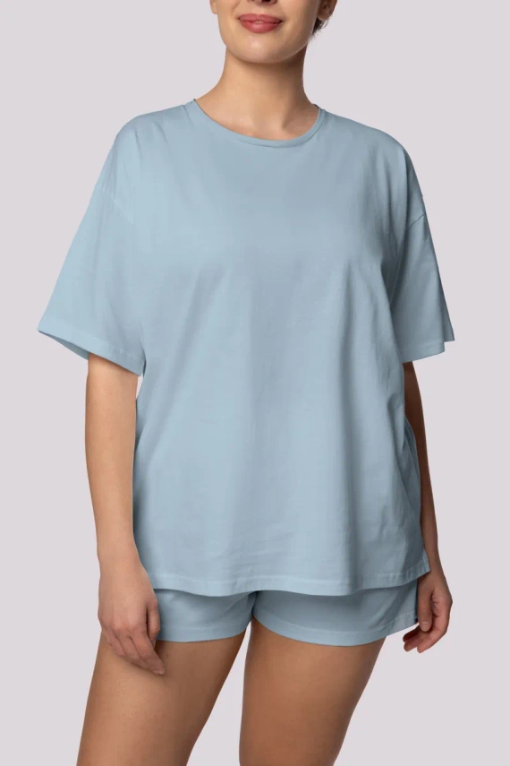 Piżama damska Bliss shortsleeve Mona jasnoniebieski 