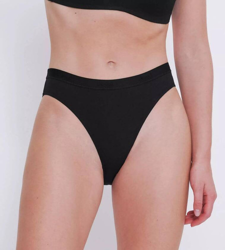 Figi Damskie Casual High leg Sloggi Go - black