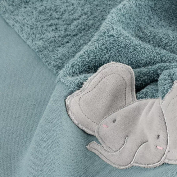 Niemowlęce okrycie kąpielowe Baby 59 Słonik Eurofirany niebieski