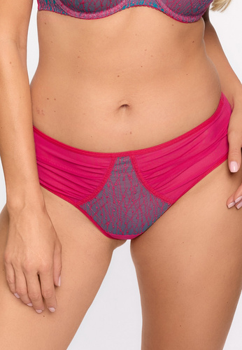 Gaia Figi brazilian Ariel 1295 – fuksja-turkusowy, tiul, haft, komfortowy klinek