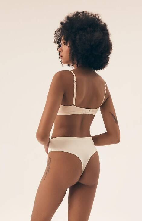 Stringi damskie 43670 Fleda Henderson beżowy - czarny