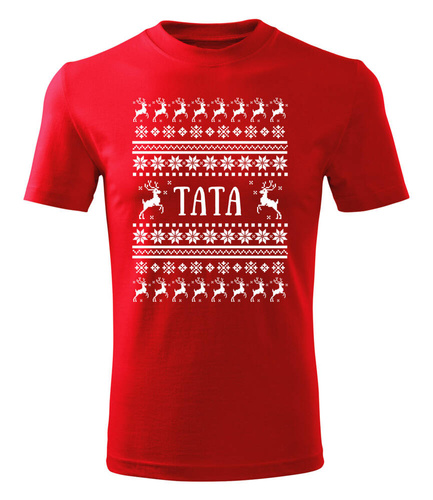 Koszulka męska świateczna "Tata sweterki" Moocha