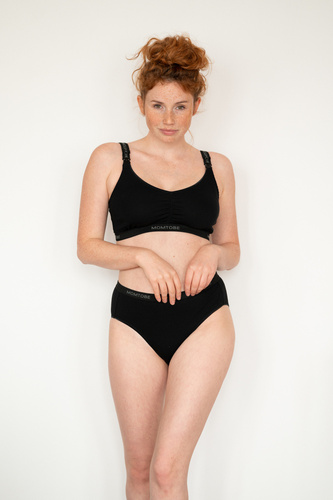 Biustonosz do karmienia Sport Black Momtobe czarny