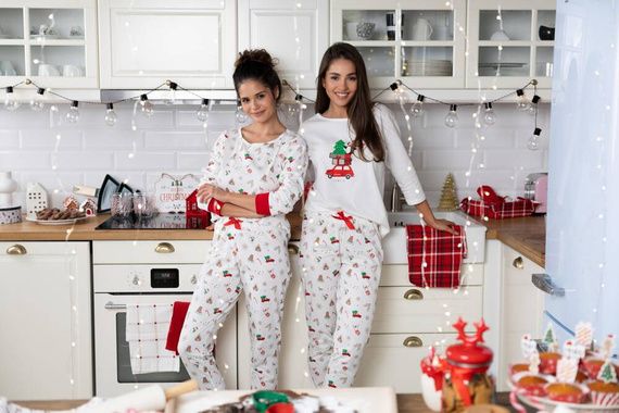 Piżama damska Lillian Sensis - ecru