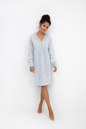 Sensis Lucille – koszula damska z bawełny, elegancka koszula nocna