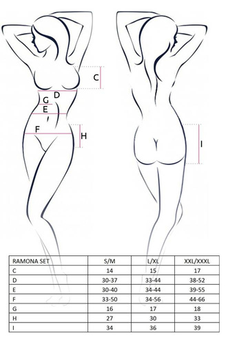 Komplet Ramona Set Passion czarny