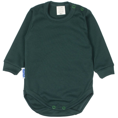 Body niemowlęce długi rękaw gładkie Martex pudrowy róż