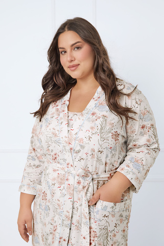 Szlafrok damski Solita Italian Fashion - druk