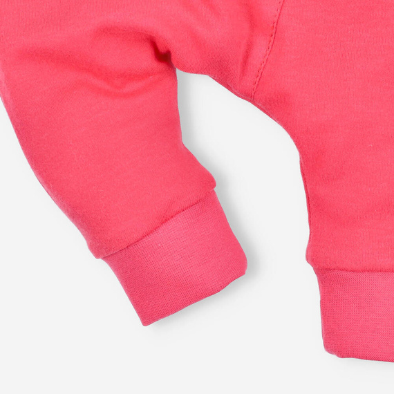 Spodnie dresowe z bawełny organicznej Kolorowy Las Nini malinowy