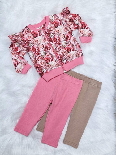 Legginsy prążek Rozalia Bambarillo beżowy 