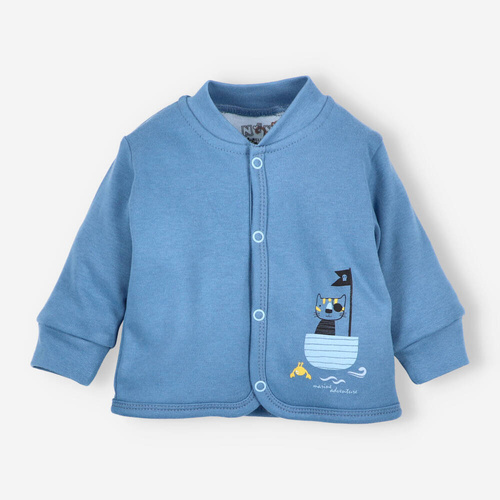 Bluza dresowa z bawełny organicznej Piraci Nini niebieski 