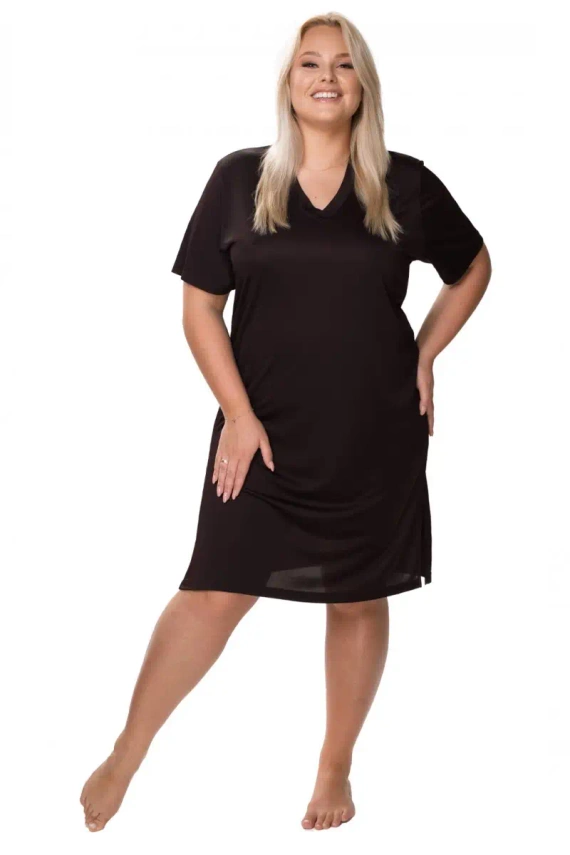 Koszula nocna damska Sporti Mewa czekoladowy