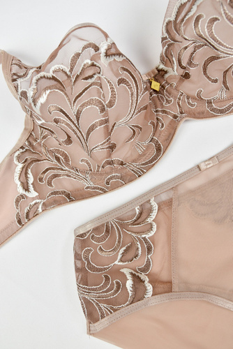 Biustonosz miękki soft 19178 Roma Plunge Mediolano beżowy 