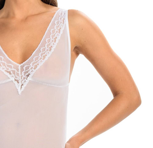 Siateczkowa Koszula Nocna Herty Teyli - biały