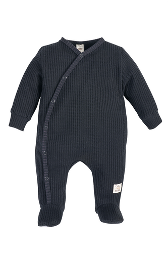 Pajacyk niemowlęcy "Natural Waffel" Makoma black