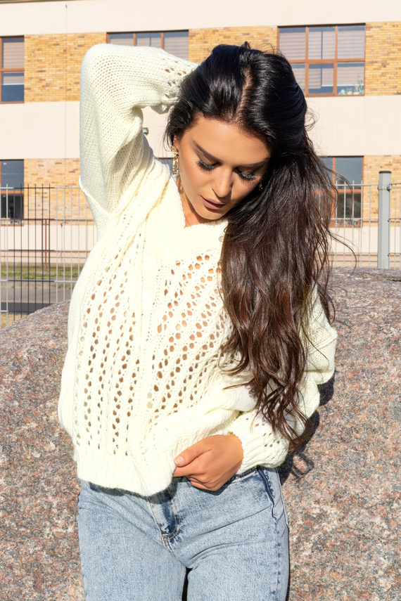 Sweter damski Nicaia Merribel - ecru 