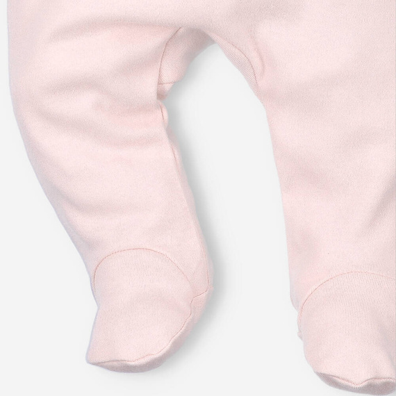 Półśpiochy z bawełny organicznej Tęczowy Ogród Nini- różowe