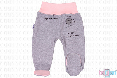 Półśpiochy bawełniane "BIKE" ecru