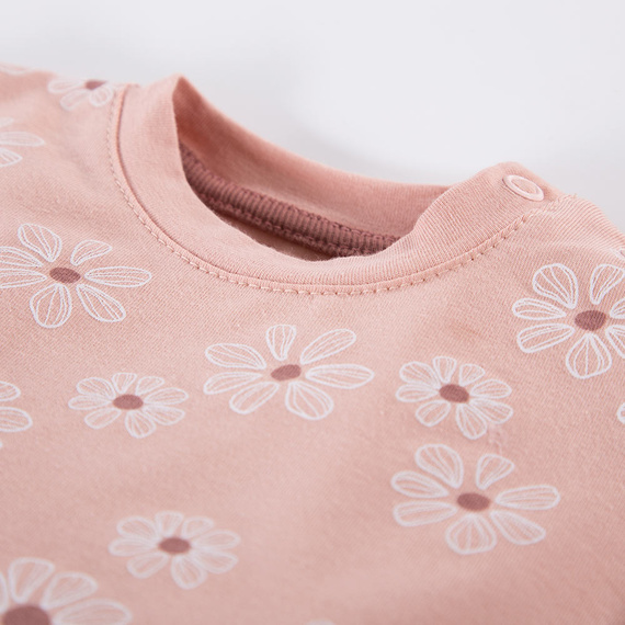 T-shirt dla dziewczynki Daisy Eevi - jasny róż