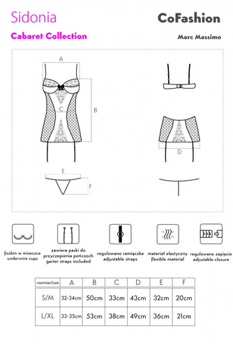 Komplet bielizny Sidonia CF 90453 CoFashion Marc Massimo 