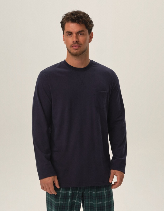 Piżama Męska 41913 Herb Henderson -steel blue