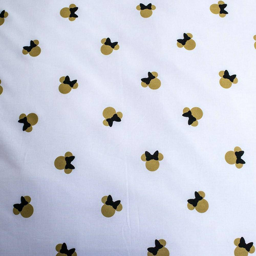 Pościel bawełniana 8339 Minnie Gold Mini Myszka Jerry Fabrics