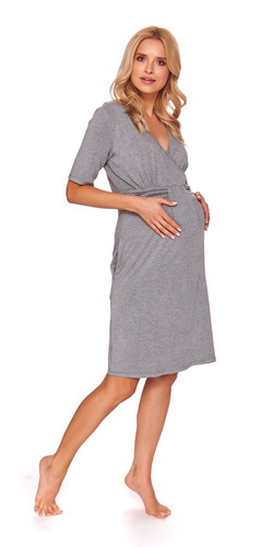 Koszula ciążowa i do karmienia 9116 Doctor Nap- dark grey