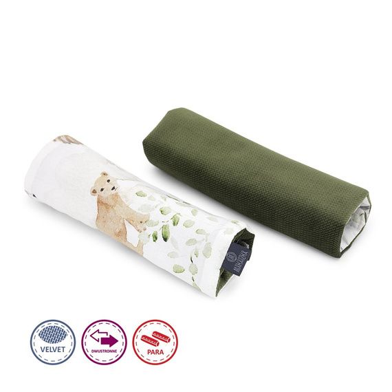 Ochraniacze na pasy Sawanna Velvet Makaszka