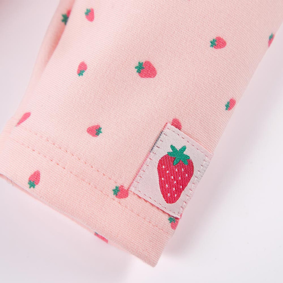 Legginsy bawełniane Strawberry & Love Eevi - koralowe